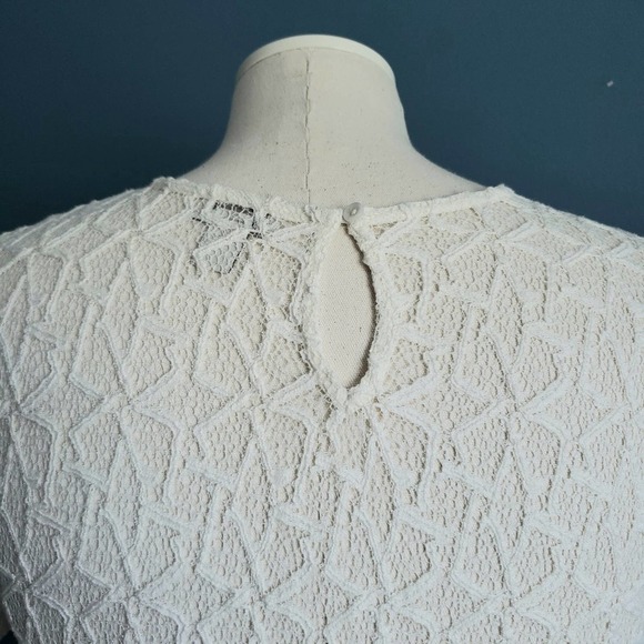 hinge Lace Peplum Crewneck Top - Picture 5 of 6